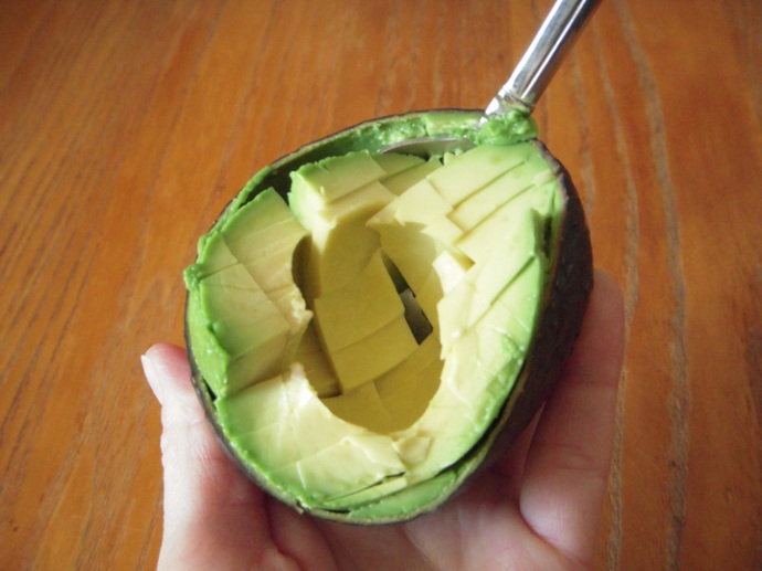 Avocado Scoop From Shell