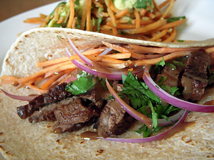 Clean Eating Sirloin Beef Wraps