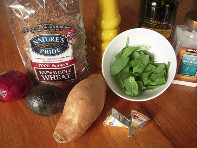 Sweet Potato Avocado Sandwich Ingredients